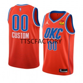 Oklahoma City Thunder Trikot Benutzerdefinierte Nike 2022-23 Statement Edition Orange Swingman - Herren